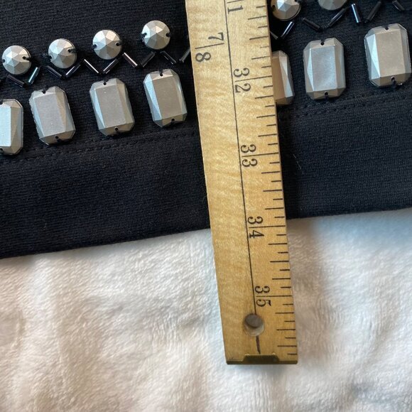 Rampage Black Studded Mini Dress XL Stretch Bodycon - Picture 7 of 11